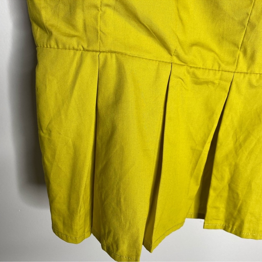 πͺ² NWT Anthropologie Sunday in Brooklyn chartreuse peplum ribbon XL tank top - Picture 8 of 10